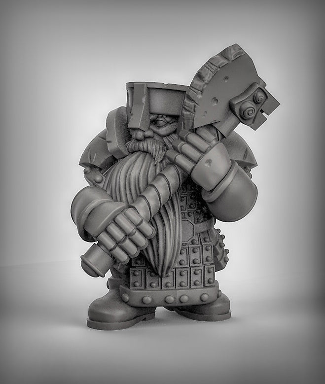 Dwarves with Axes Resin Miniature for DnD | Tabletop Gaming