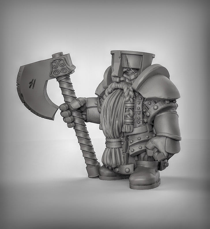 Dwarves with Axes Resin Miniature for DnD | Tabletop Gaming