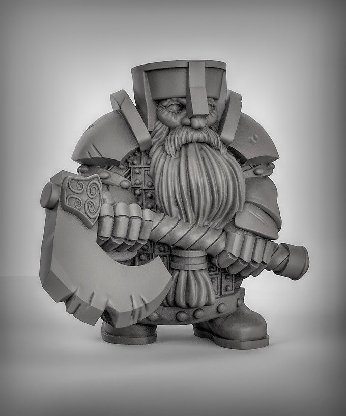 Dwarves with Axes Resin Miniature for DnD | Tabletop Gaming