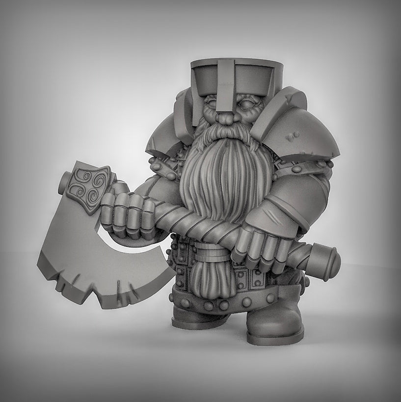 Dwarves with Axes Resin Miniature for DnD | Tabletop Gaming