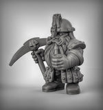 Dwarf miners Resin 3D Models for Dungeons & Dragons & Board RPGs
