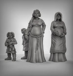 NPC'S Women and child Resin 3D Models for Dungeons & Dragons & Board RPGs