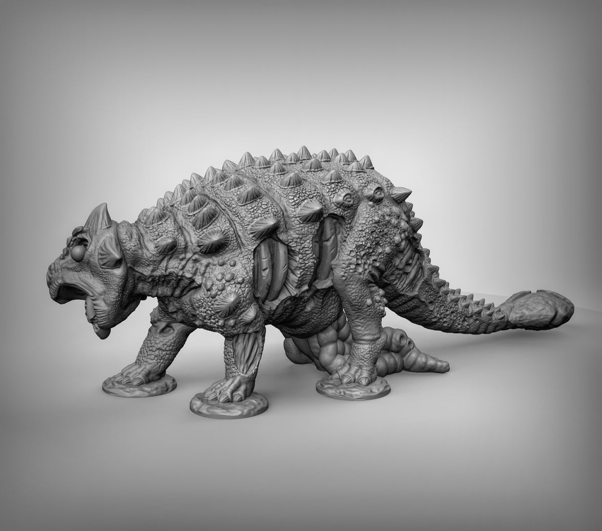 Undead Ankylosaurus Resin Miniature for DnD | Tabletop Gaming