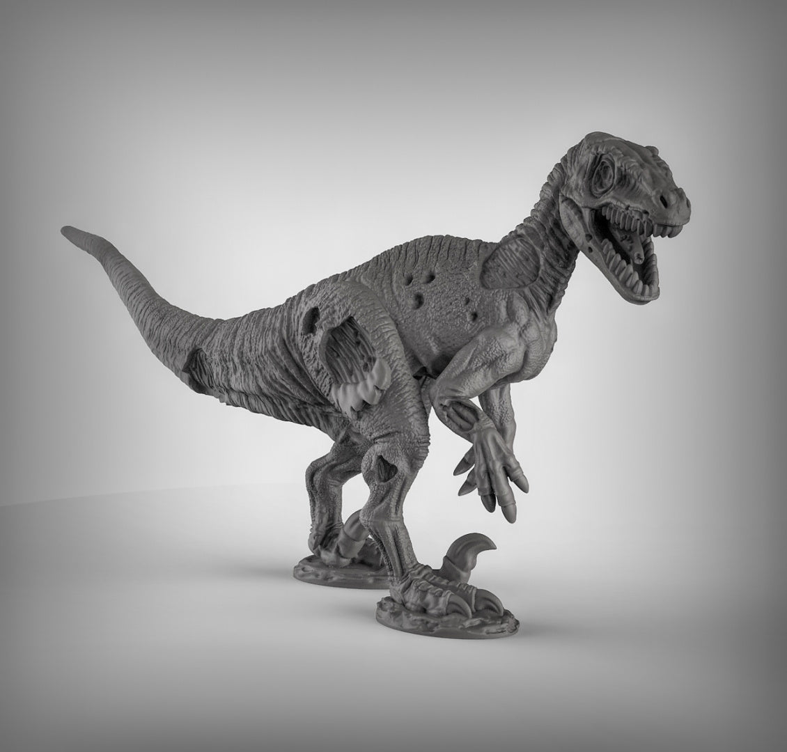 Undead Velociraptor Resin Miniature for DnD | Tabletop Gaming