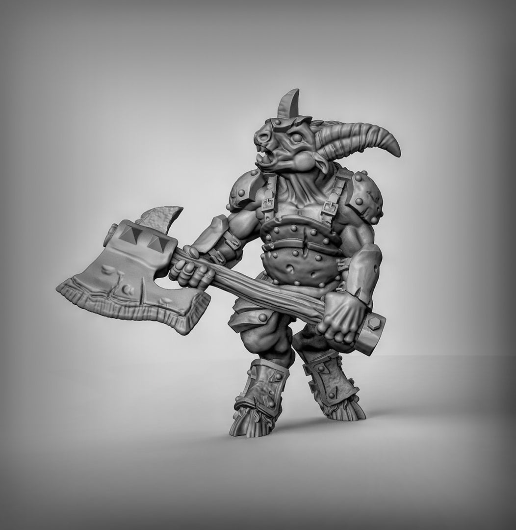 Armored Beastmen Resin Miniature for DnD | Tabletop Gaming