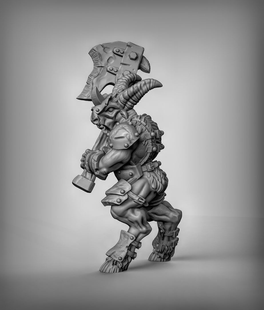 Armored Beastmen Resin Miniature for DnD | Tabletop Gaming