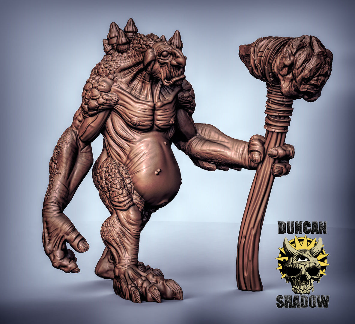 Troll Titan Model - 8 Inches Tall Resin Model for Dungeons & Dragons & Board RPGs
