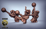Kobolds with Ball and Chain Resin 3D Models for Dungeons & Dragons & Board RPGs