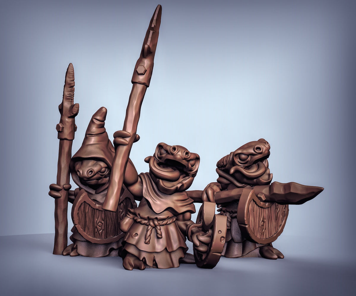 Kobolds with Spears and Shields Resin Miniature for DnD | Tabletop Gaming