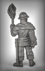 Guards with Torches Resin 3D Models for Dungeons & Dragons & Board RPGs