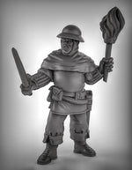 Guards with Torches Resin 3D Models for Dungeons & Dragons & Board RPGs