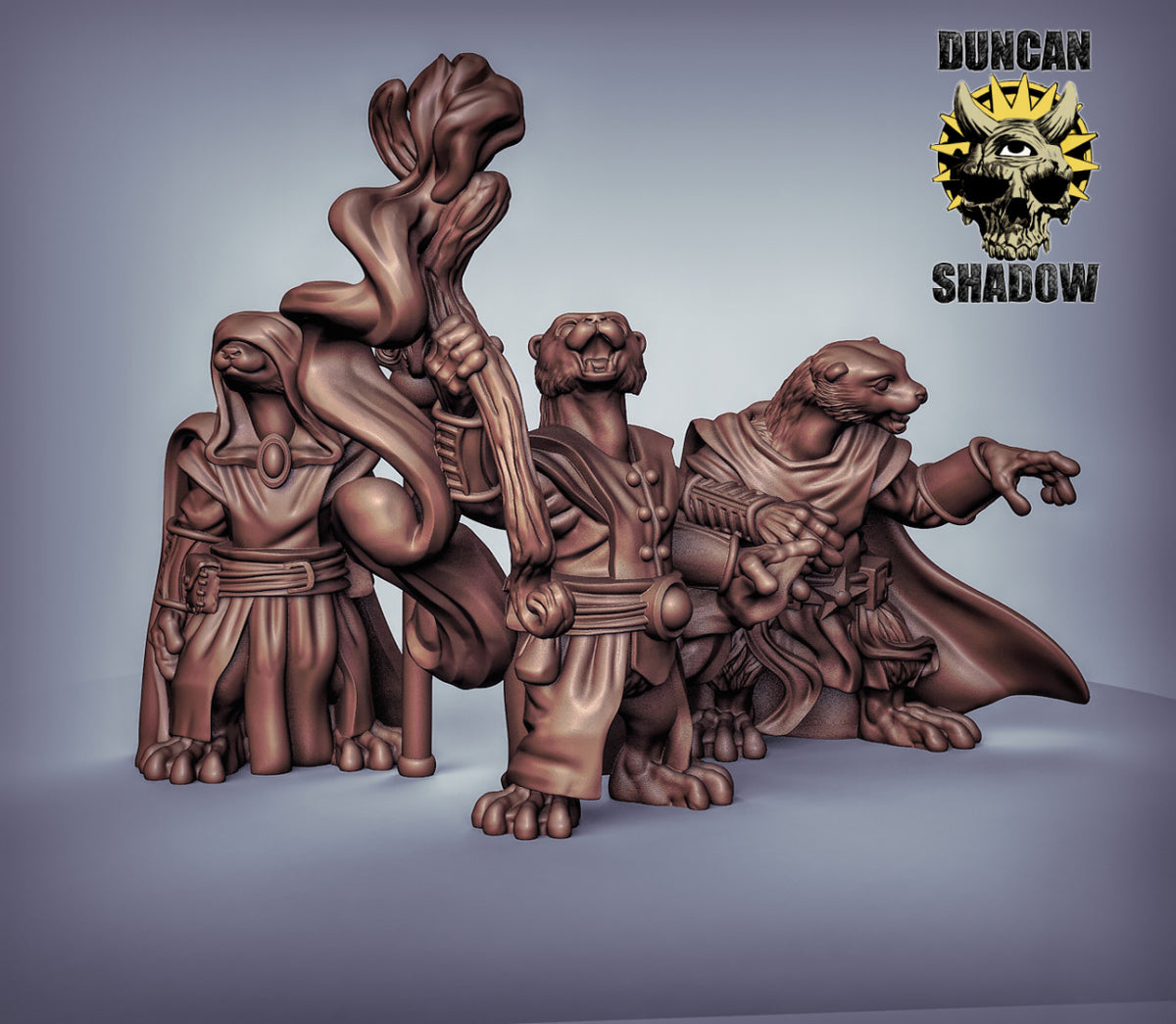 Otter Wizard Resin Miniature for DnD | Tabletop Gaming