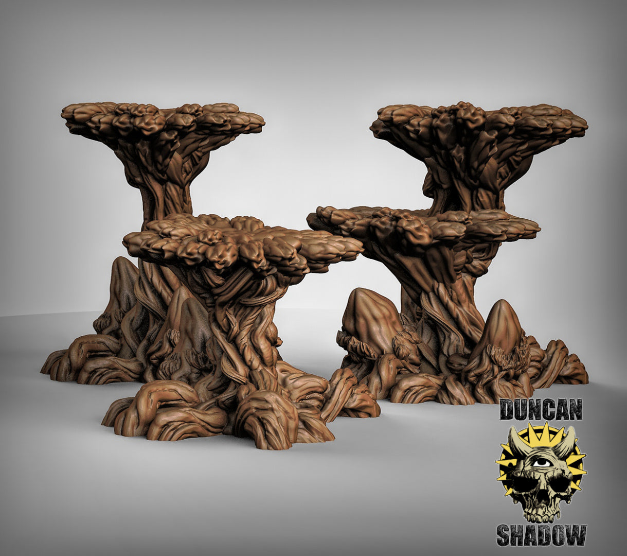 Plant Tower Terrain resin miniature - view 4