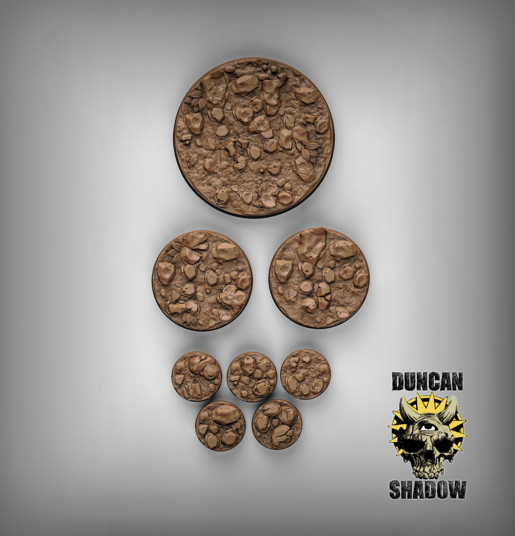 Rocky Bases Resin Miniature for DnD | Tabletop Gaming