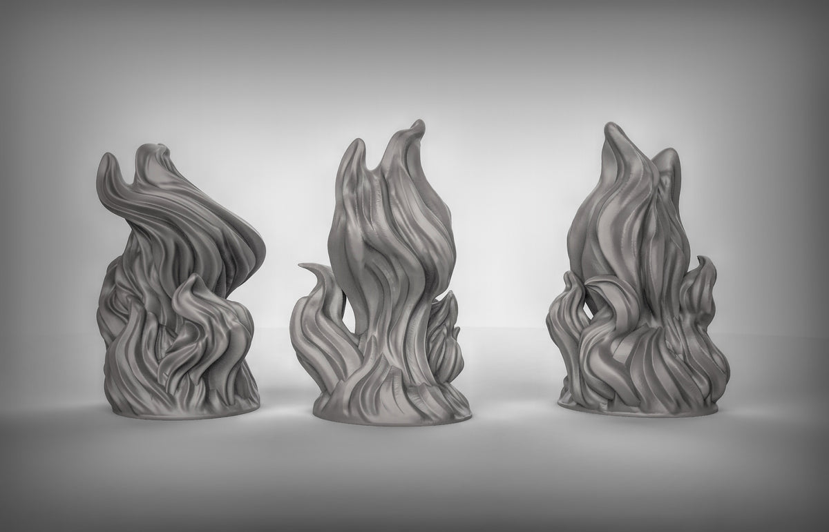 Fire Elementals Small Resin Miniature for DnD | Tabletop Gaming