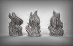 Fire Elementals Small Resin 3D Models for Dungeons & Dragons & Board RPGs