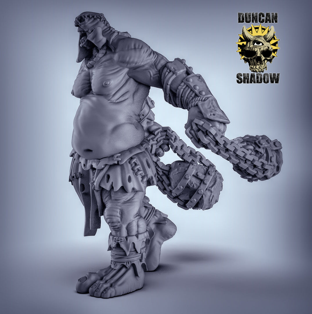 Titan with Flails - 6 or 8 Inch Tall Resin Model for Dungeons n Dragons & Board RPGs