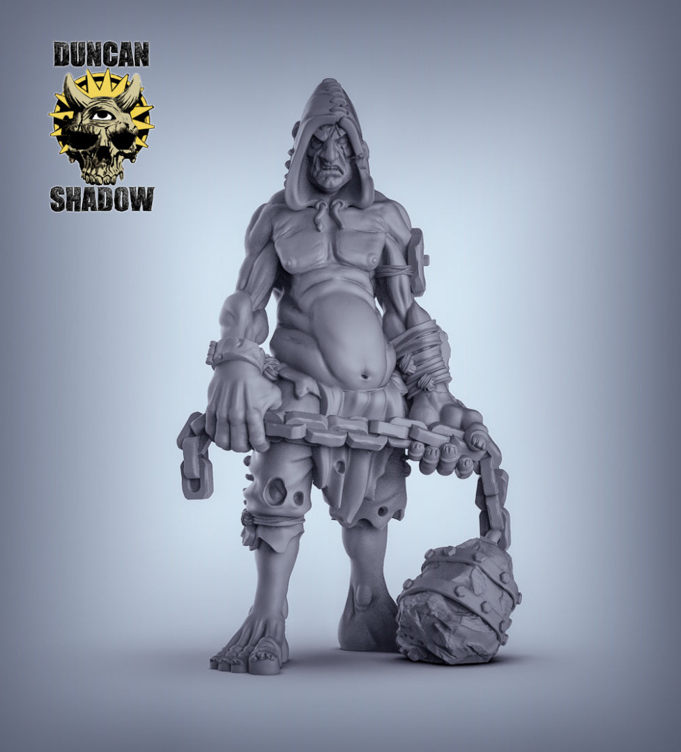 Giant with Flail Resin Miniature for DnD | Tabletop Gaming