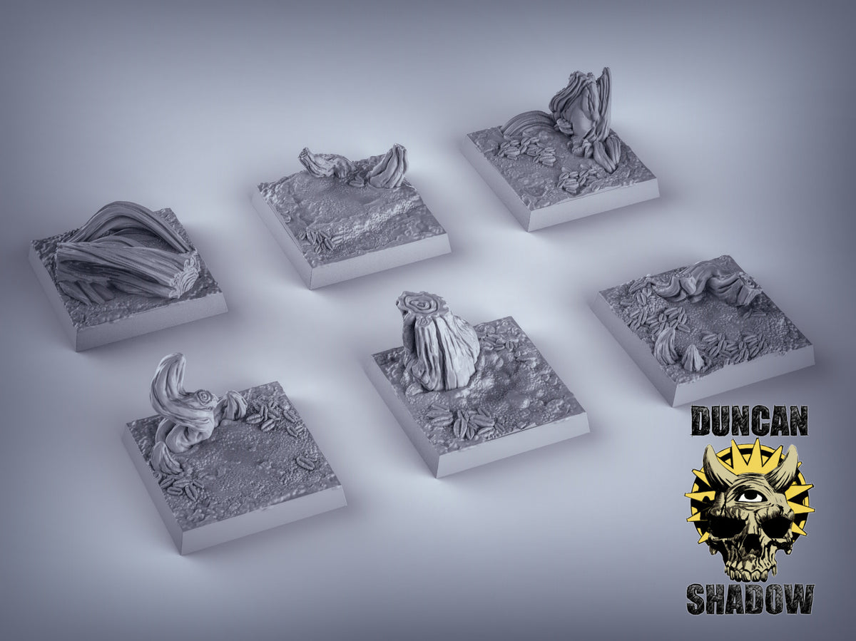 Woodland Bases Square Resin Miniature for DnD | Tabletop Gaming