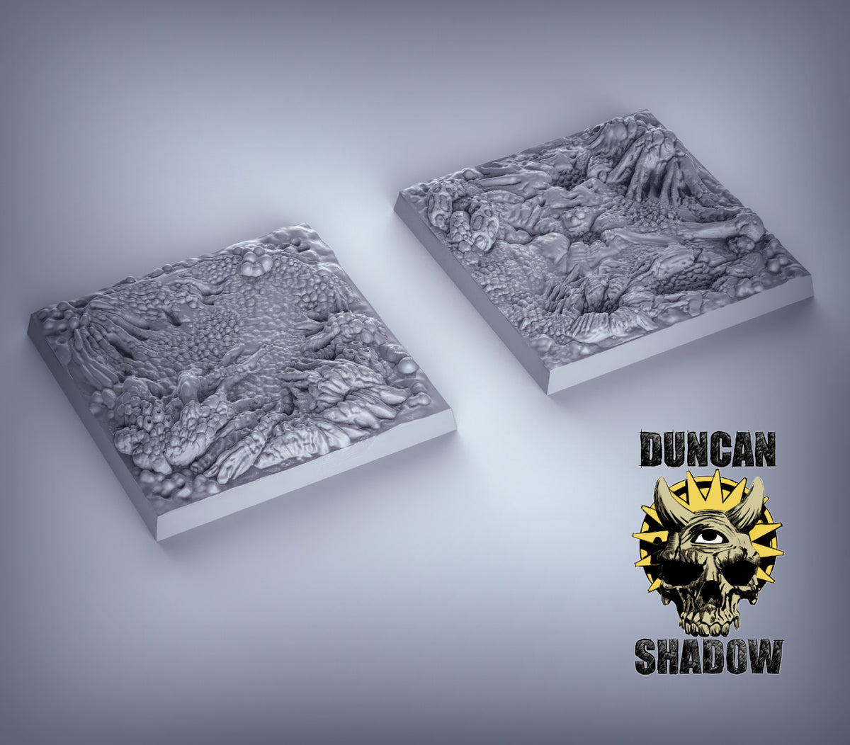 Plague Bases Square Resin Miniature for DnD | Tabletop Gaming
