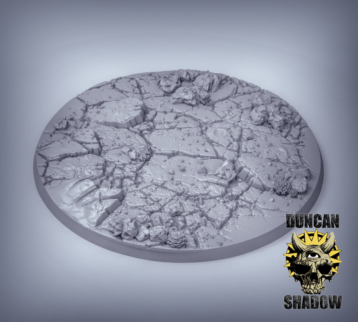 Large Cracked Earth Base Resin Model for Dungeons | Dragons & Board RPGs