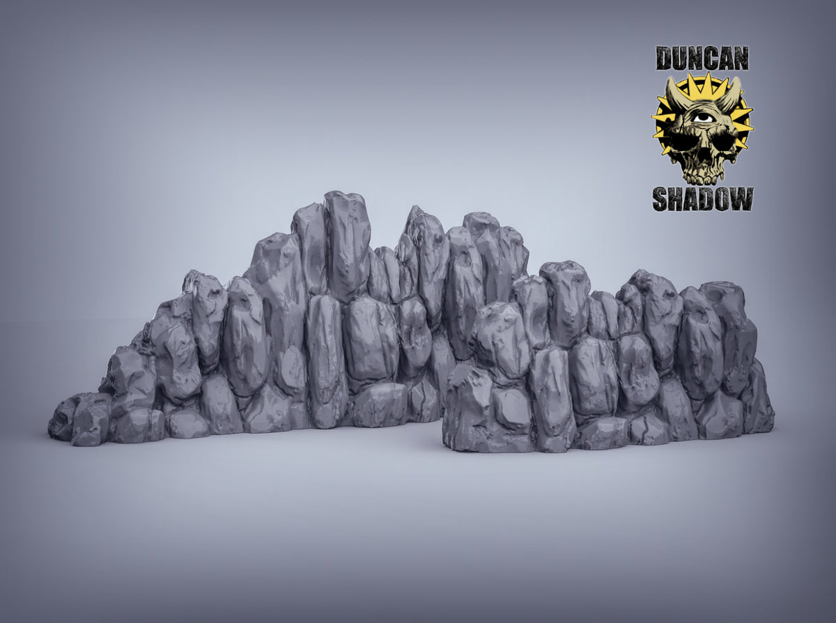 Rock Walls Terrain Resin Models for Dungeons & Dragons & Board RPGs