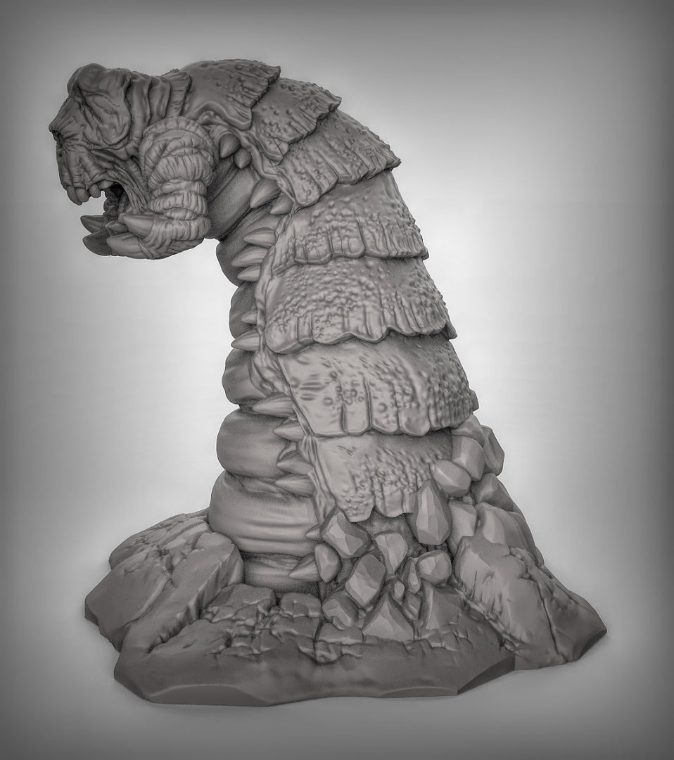 Frost Worm Resin Miniature for DnD | Tabletop Gaming