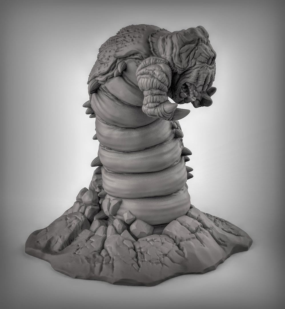 Frost Worm Resin Miniature for DnD | Tabletop Gaming
