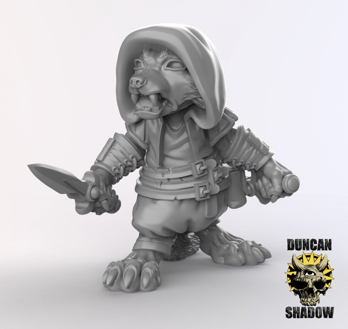 Racoon Folk Rogues Resin Models for Dungeons & Dragons & Board RPGs