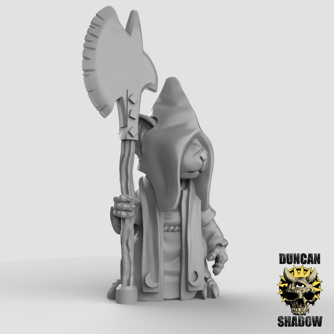 Mousle Cultist Troops Resin 3D Models resin miniature - alternate angle
