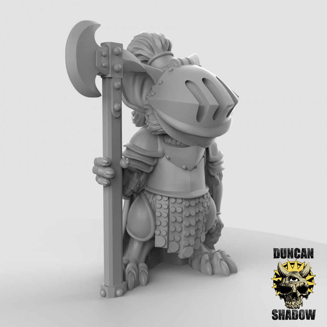 Mousle Knights Resin Miniature for DnD | Tabletop Gaming
