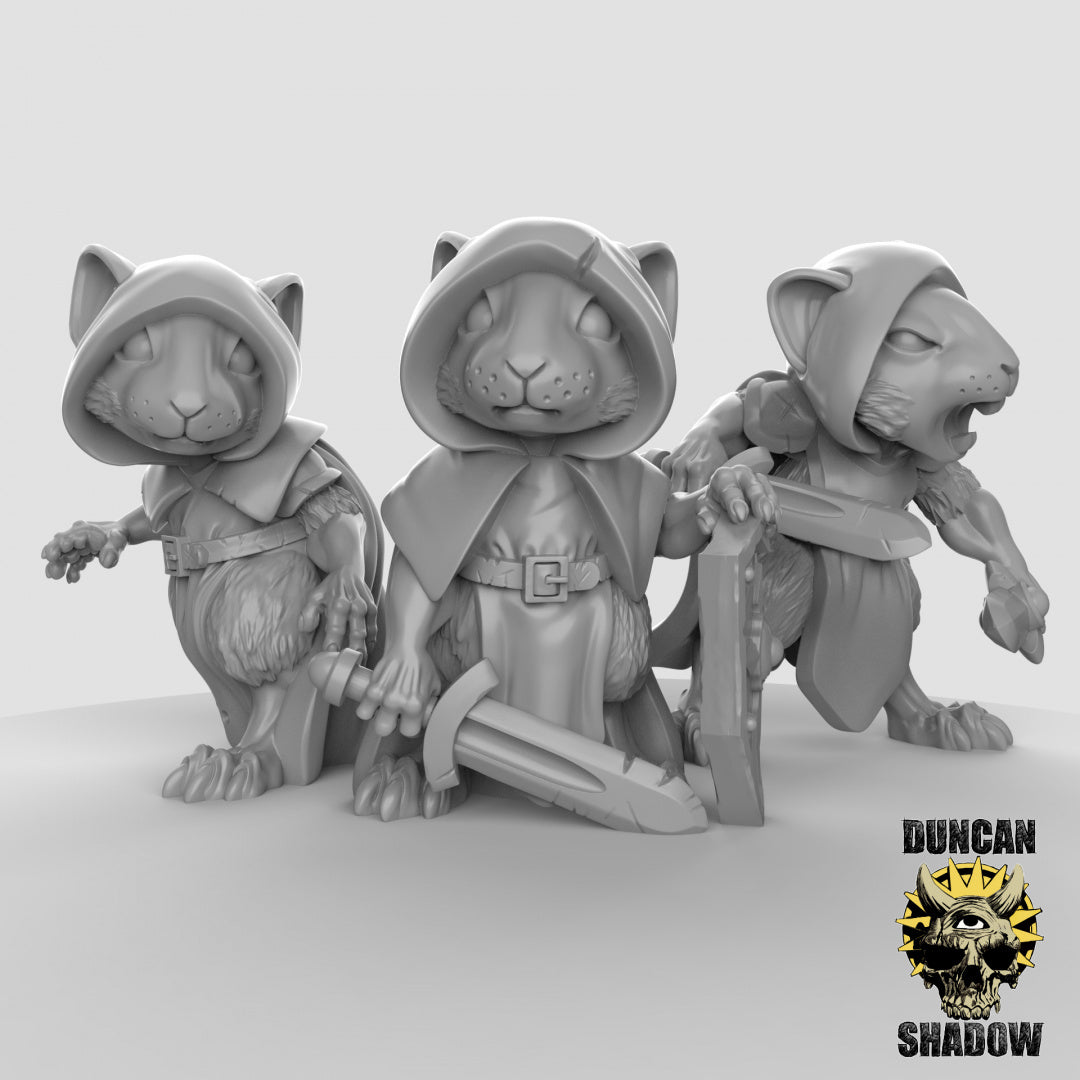 Mousle Rangers Resin 3D Models resin miniature for DnD and tabletop RPGs