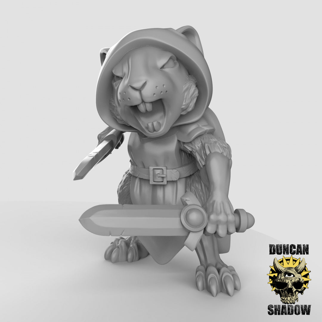 Mousle Rangers Resin 3D Models resin miniature - alternate angle
