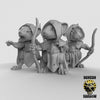 Mousle Rangers with Bows Resin 3D Models resin miniature for DnD and tabletop RPGs