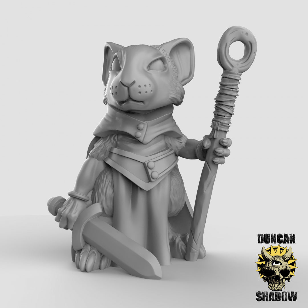 Mousle Sorcerers Resin 3D Models resin miniature - detail view