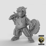 Female Halflings with Swords Resin Models for Dungeons & Dragons & Board RPGs