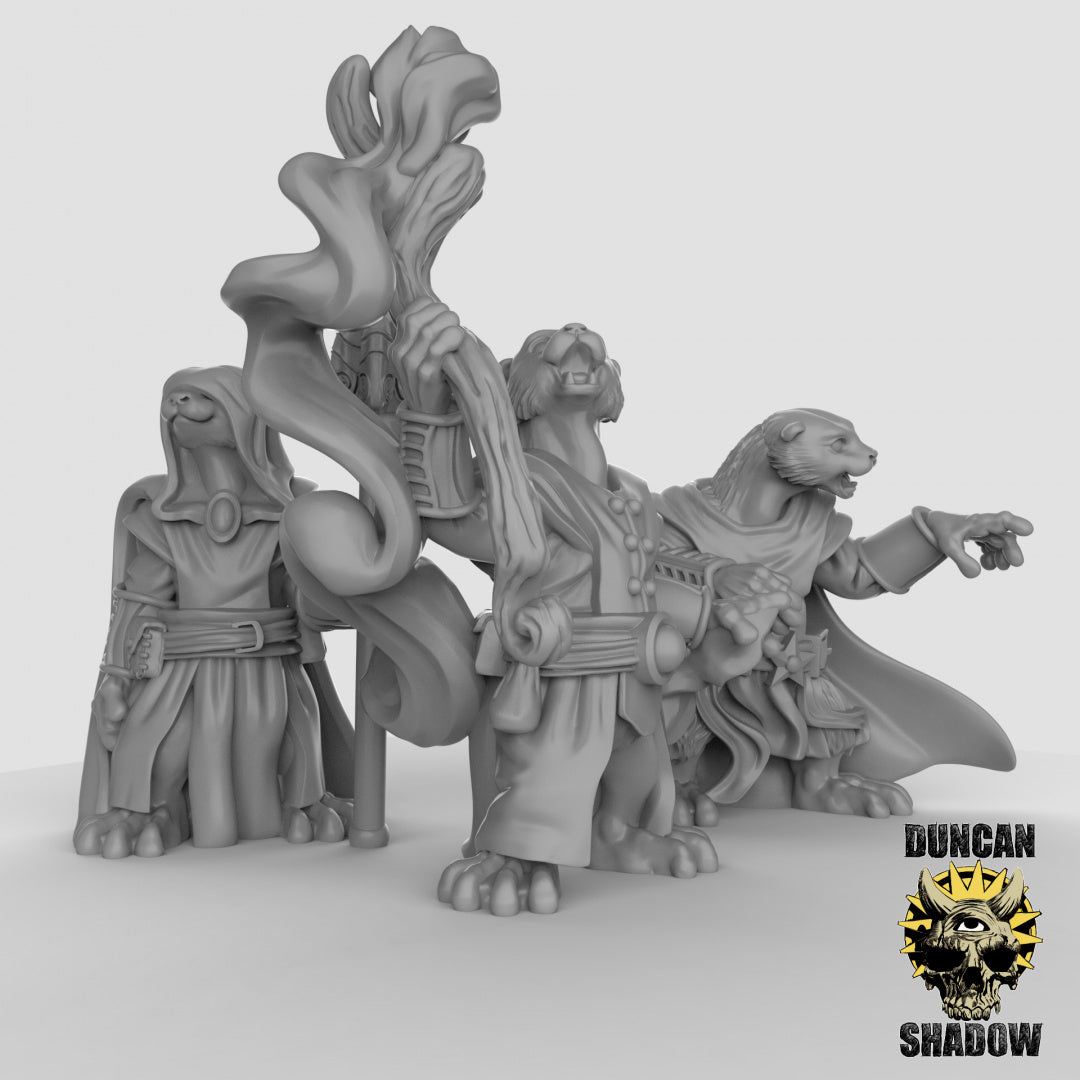 Otter Spellcasters Resin Miniature for DnD | Tabletop Gaming