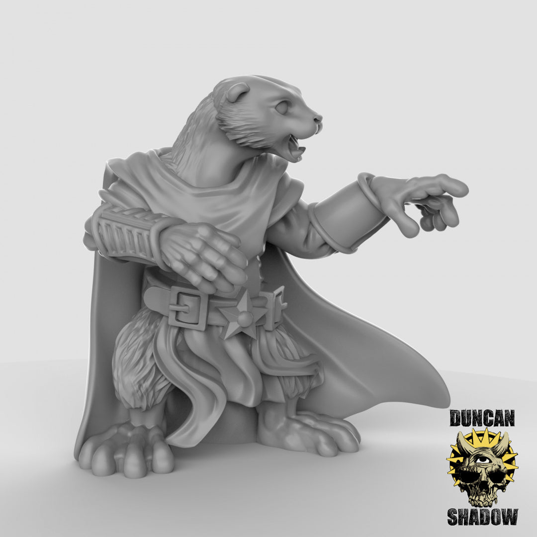Otter Spellcasters Resin Miniature for DnD | Tabletop Gaming