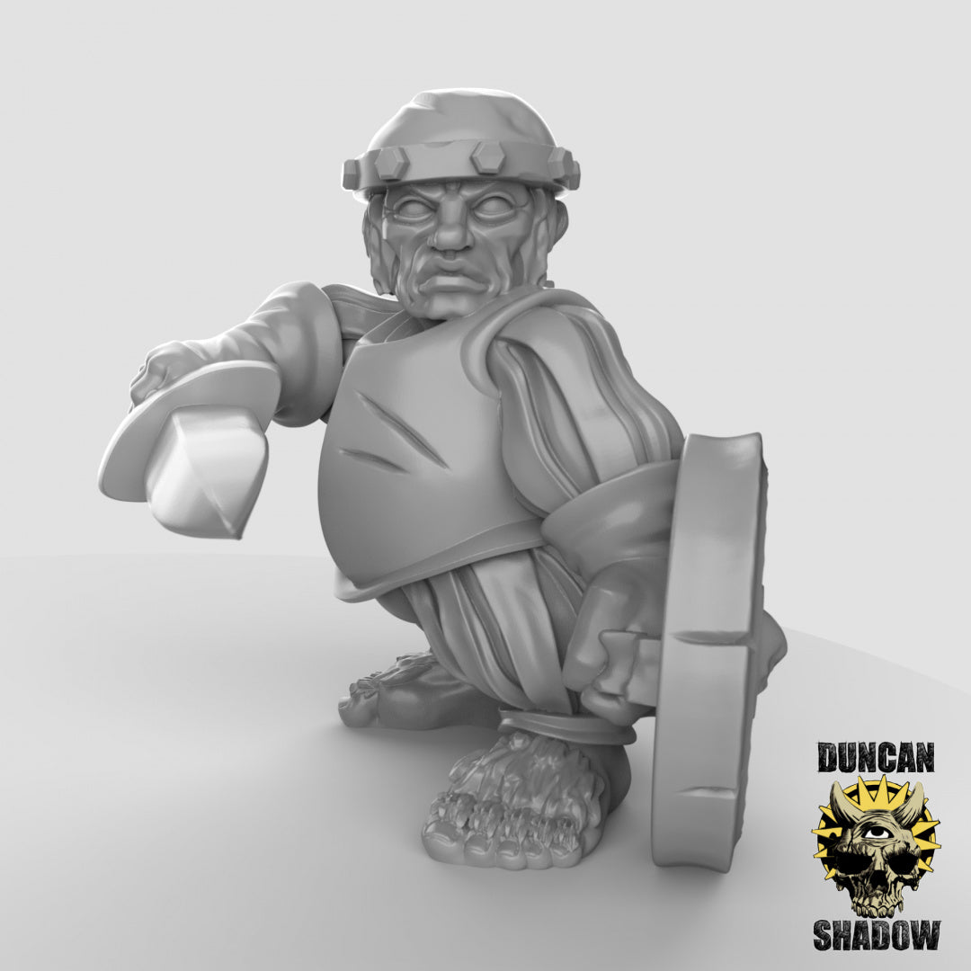 Halfling with Sword and Shield Resin Miniature for DnD | Tabletop Gaming