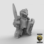 Halfling Paladins Resin 3D Models for Dungeons & Dragons & Board RPGs