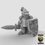 Halfling Paladins Resin 3D Models for Dungeons & Dragons & Board RPGs