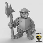 Halfling's with poll Arms Resin Models for Dungeons & Dragons & Board RPGs