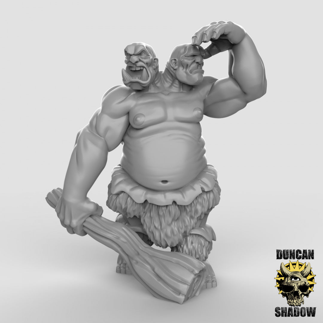 Ettin Resin Miniature for DnD | Tabletop Gaming