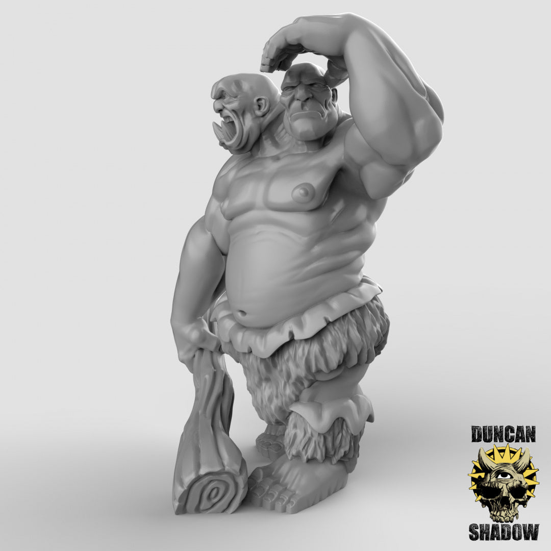Ettin Resin Miniature for DnD | Tabletop Gaming