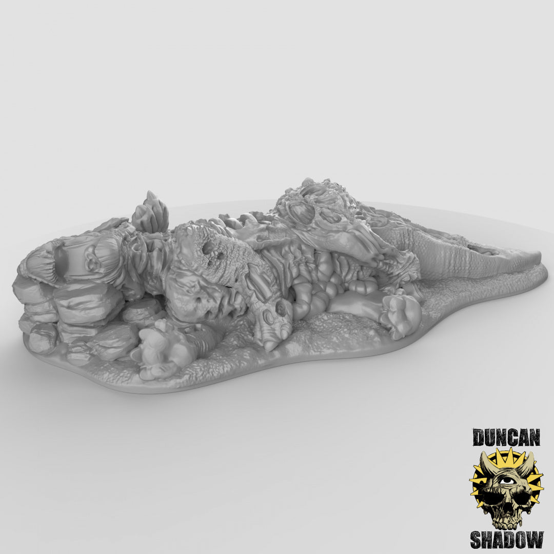 Dead Triceratops Resin Models for Dungeons & Dragons & Board RPGs