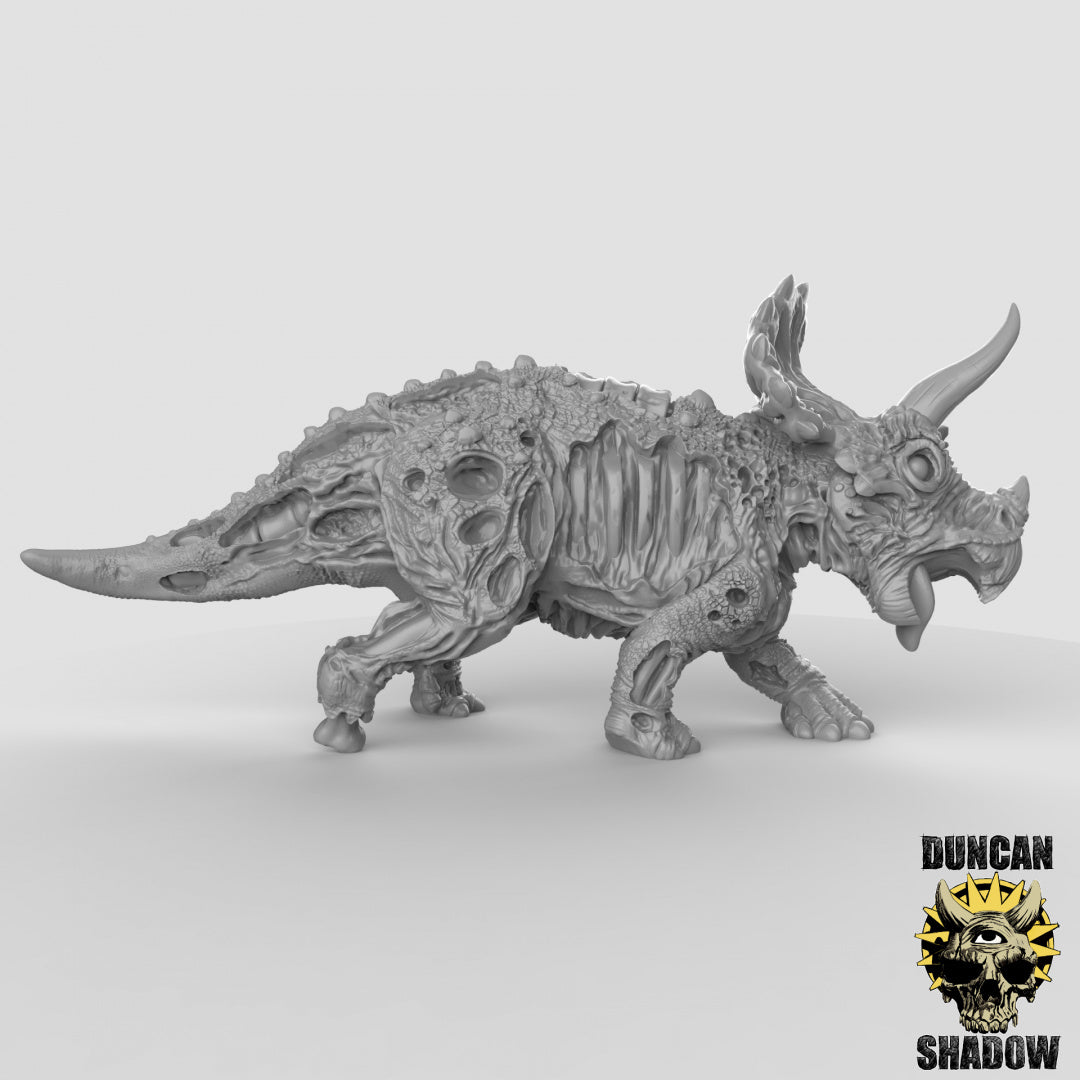 Undead Triceratops Resin Models for Dungeons & Dragons & Board RPGs