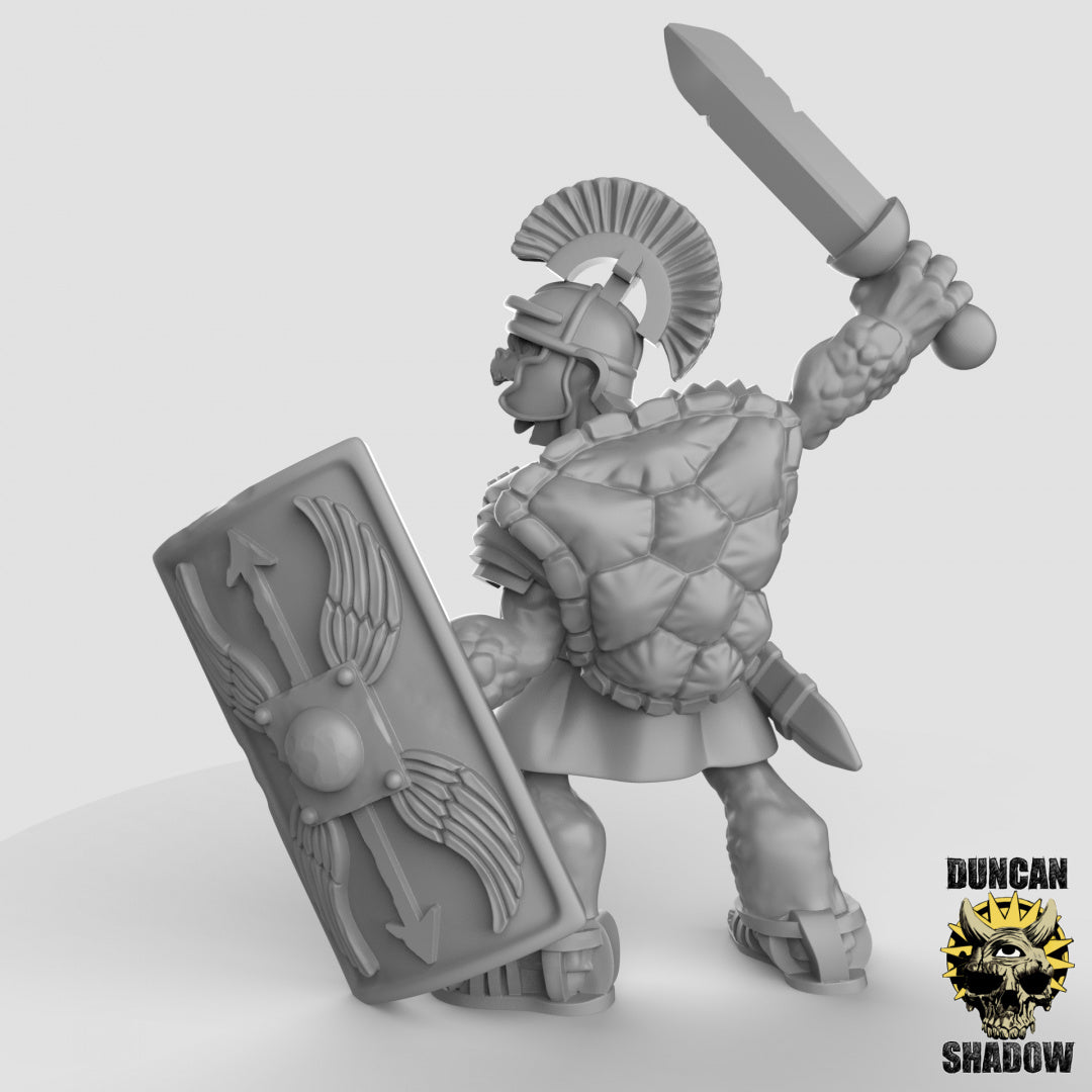 Tortol Fighters Resin Models for Dungeons & Dragons & Board RPGs