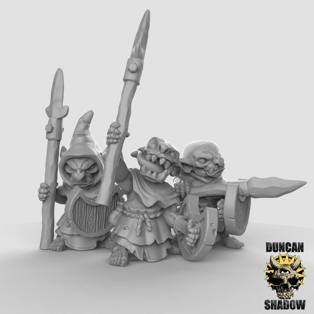 Goblins with Spears Resin Miniature for DnD | Tabletop Gaming