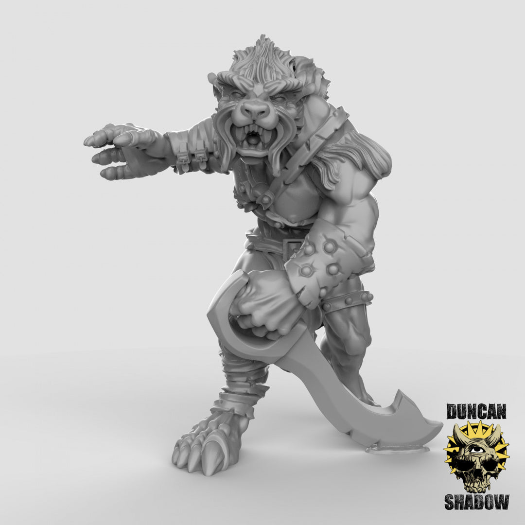 Wolfen Resin Miniature for DnD | Tabletop Gaming