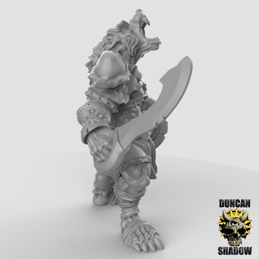 Wolfen Resin Miniature for DnD | Tabletop Gaming
